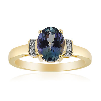 Bague en or et Tanzanite non chauffée