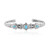 Sleeping Beauty Turquoise Silver Bangle (Desert Chic)