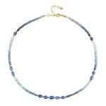 Collar en plata con Aguamarina Santa María (Riya)