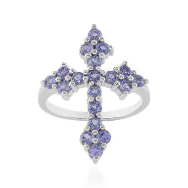 Anillo en plata con Tanzanita