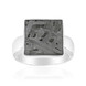 Anello in argento con Meteoriti di Aletai