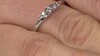 Zilveren ring met een witte topaas
