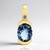 Ciondolo in oro con Tanzanite (non riscaldata)