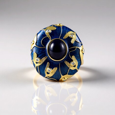 Anello in argento con Sodalite (Adela Silber)