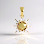 Ciondolo in argento con Zircone Giallo (Adela Silber)