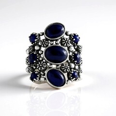 Anello in argento con Sodalite