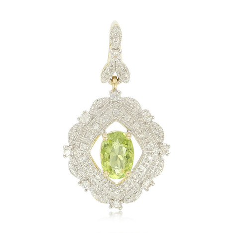 Ciondolo in oro con Tormalina Paraíba