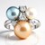 Anillo en plata con Perla durazno Freshwater (TPC)