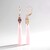 Pink Chalcedony Silver Earrings (KM by Juwelo)
