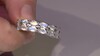 Anillo en plata con Piedra de Luna arcoíris