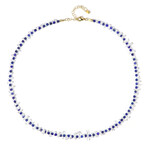 Edelstein-Silberhalskette