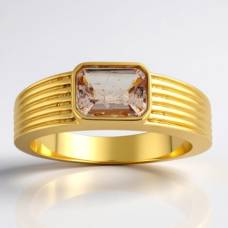 Anello in argento con Morganite Brasiliana