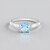 Bague en argent et Topaze bleu ciel