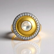 Zilveren ring met een Welo-opaal (MONOSONO COLLECTION)