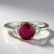 Anello in argento con Rubino del Madagascar