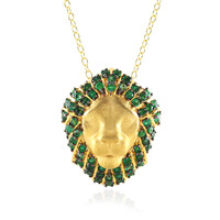 Collana in argento con Smeraldo Zambia (Gems en Vogue)