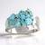 Anello in argento con Apatite Blu (de Melo Essence)