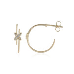 Orecchini in oro con Diamante I2 (H) (de Melo Gold)