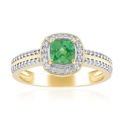 Anillo en oro con Demantoide de Madagascar