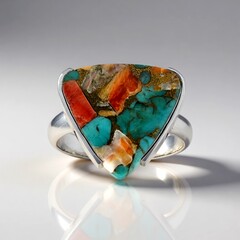 Anello in argento con Gemma