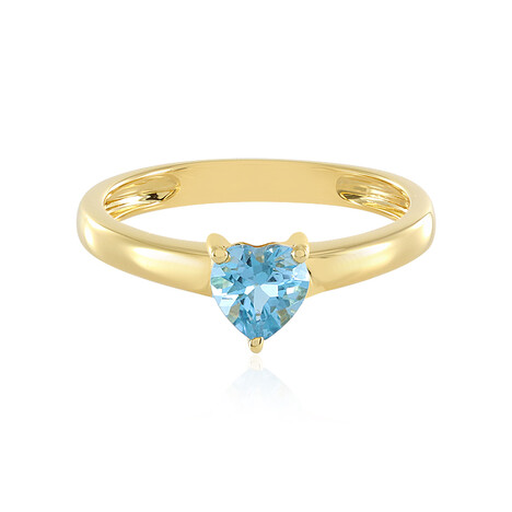 Schweizblauer Topas-Silberring