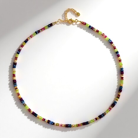Collana in argento con Tormalina Rosa Nigeriana (Riya)