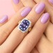 Anello in argento con Tanzanite (Gems en Vogue)