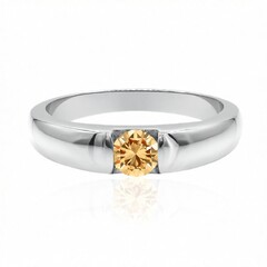 Gouden ring met een VS1 Argyle-Rose de France-Diamant