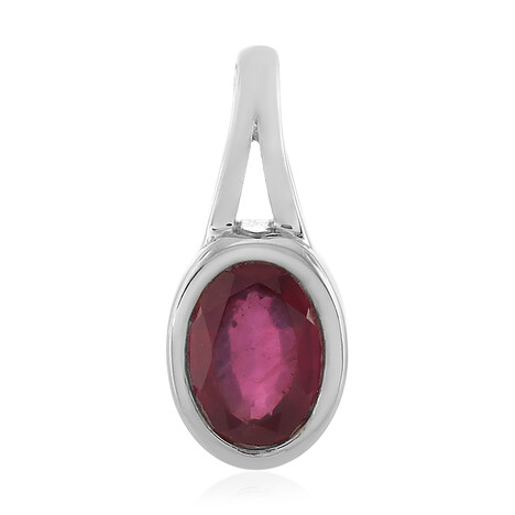 Madagaskar-Rubin-Silberanhänger