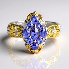 Anello in argento con Tanzanite
