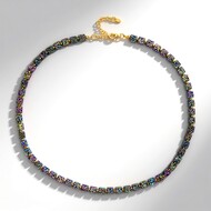 Collar en plata con Hematita mística