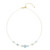 Collana in argento con Acquamarina Brasiliana