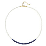 Saphir-Silberhalskette