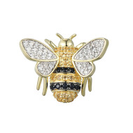 Broche en argent et Zircon (Adela Silber)