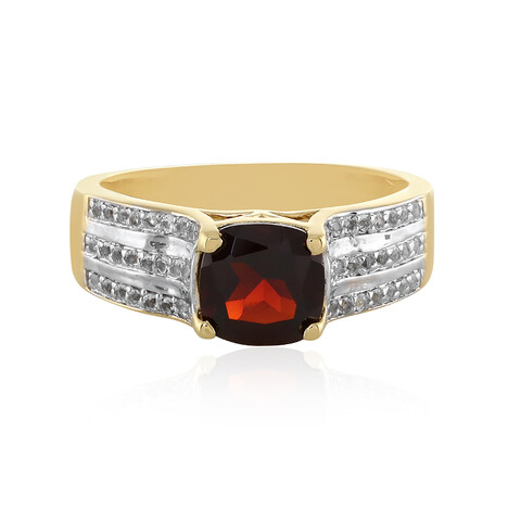 Mozambique Garnet Silver Ring