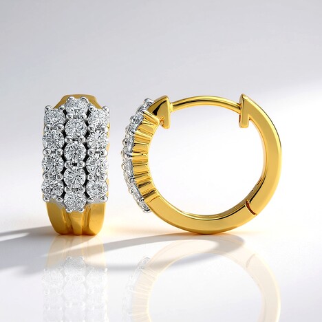 Orecchini in oro con Diamante VVS1 (G) (Annette)