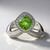 Anello in oro con Tormalina Verde Brasiliana (de Melo)