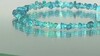 Brazalete en plata con Apatita azul neón