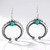 Orecchini in argento con Turchese Verde (Desert Chic)