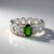 Anello in argento con Diopside Russo