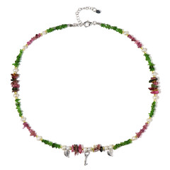 Collana in argento con Ematite Dorata (Riya)