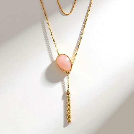 Collier en argent et Quartz rose