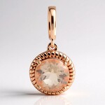 Ciondolo in argento con Morganite Brasiliana