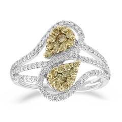 Gelber VS1 Brillant-Goldring