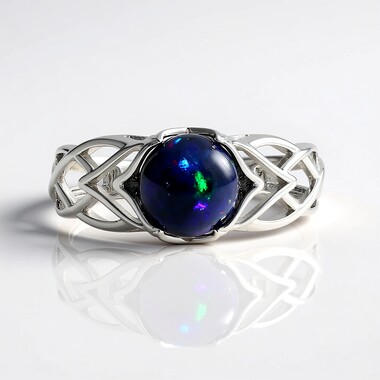 Mezezo Opal Silver Ring (de Melo Essence)