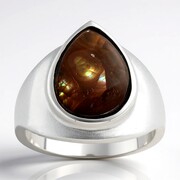 Bague en argent et Agate de Feu