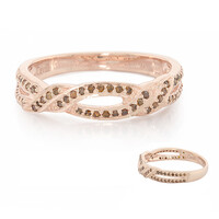Bague en argent et Diamant fantaisie
