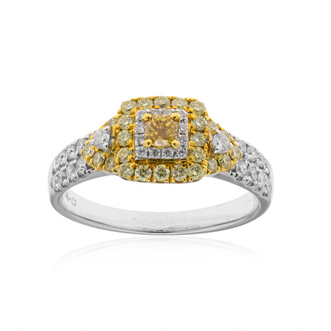 Gelber SI2 Brillant-Goldring (CIRARI)