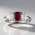 Anello in argento con Rubino Keniano