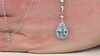Collar en plata con Topacio azul cielo